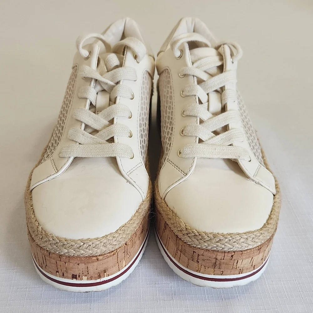 Jennifer Lopez JLO Laurn Cork Platform Sneakers. Size 7.5 - Picture 4 of 9